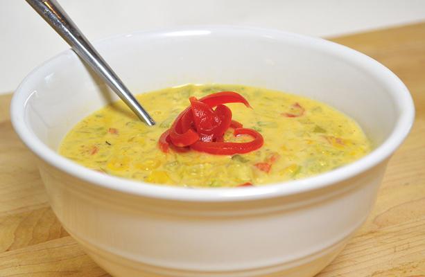 Amaranth and Corn Chowder
