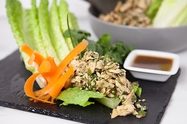 Asian Inspired Grilled Chicken Lettuce Wraps
