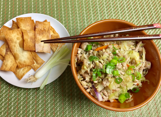 Chicken & Veggie Egg Roll in a Bowl – Stars