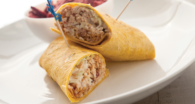 Crunchy BBQ Ranch Chicken Wrap