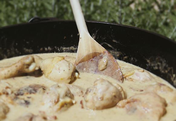 Dutch Oven Chicken and Pan Gravy