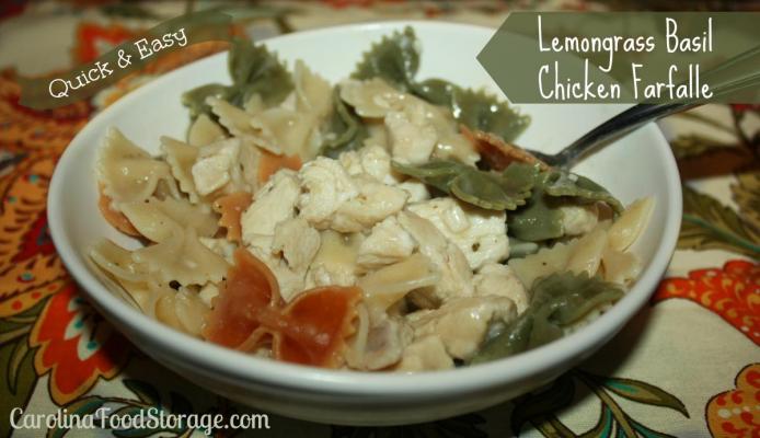 Lemongrass Basil Chicken Farfalle