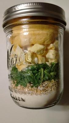 Peach Mango Smoothie In A Jar
