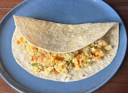 Breakfast Burrito in a Jar