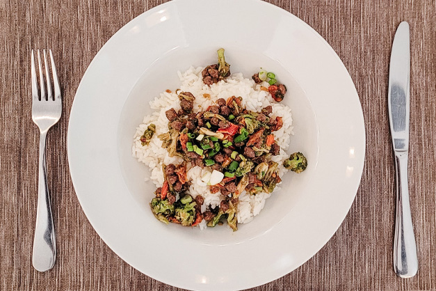 Beef & Broccoli Over Rice