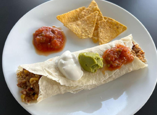 Beef and Bean Burritos in a Jar